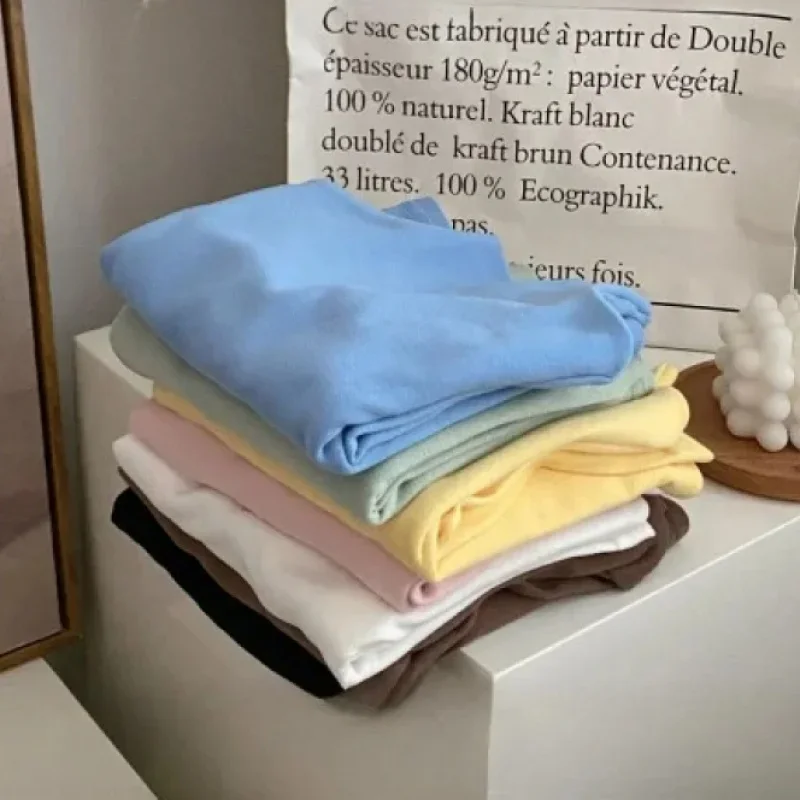 

2025 Winter Baby Warm Top Boys Girls Solid Color Bottom Shirts Children'S Half High Collar Long Sleeve Undershirts Kids Clothes