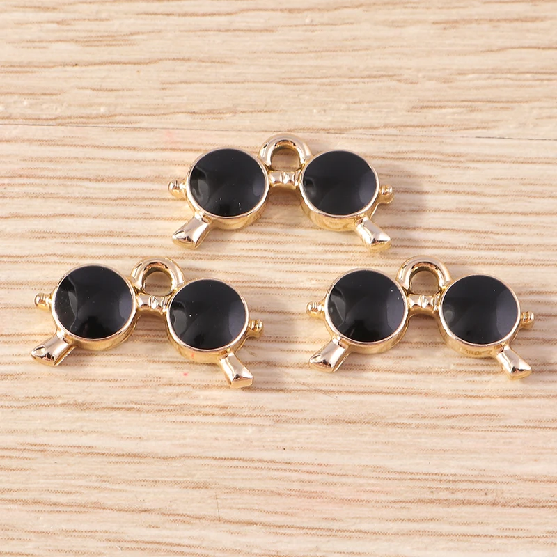 Tusember 10 Stück Emaille-Anhänger mit Gentleman-Hut, Schnurrbart, Bart und Sonnenbrille für die Herstellung von niedlichen Ohrringen, Armbändern und Schmuck – Detail 16