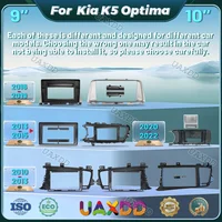 MARCO para 2010-2022 Kia K5 Optima 9 pulgadas 10,1 pulgadas coche DVD MP5 radio Android marco reproductor de vídeo tablero multimedia Kit fascia CD