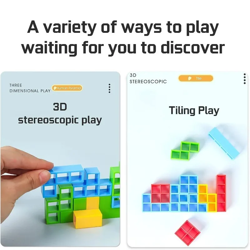 ألعاب المكعبات المتوازنة وألعاب البرج اللوحية هي حفلات السفر العائلية، وألعاب مكعبات بناء الفريق للبالغين والأطفال