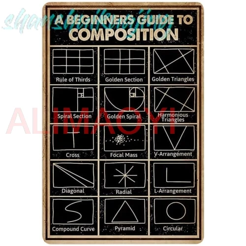 A Beginners Guide To Composition Vintage Art Metal Sign Camera Vintage Poster sign