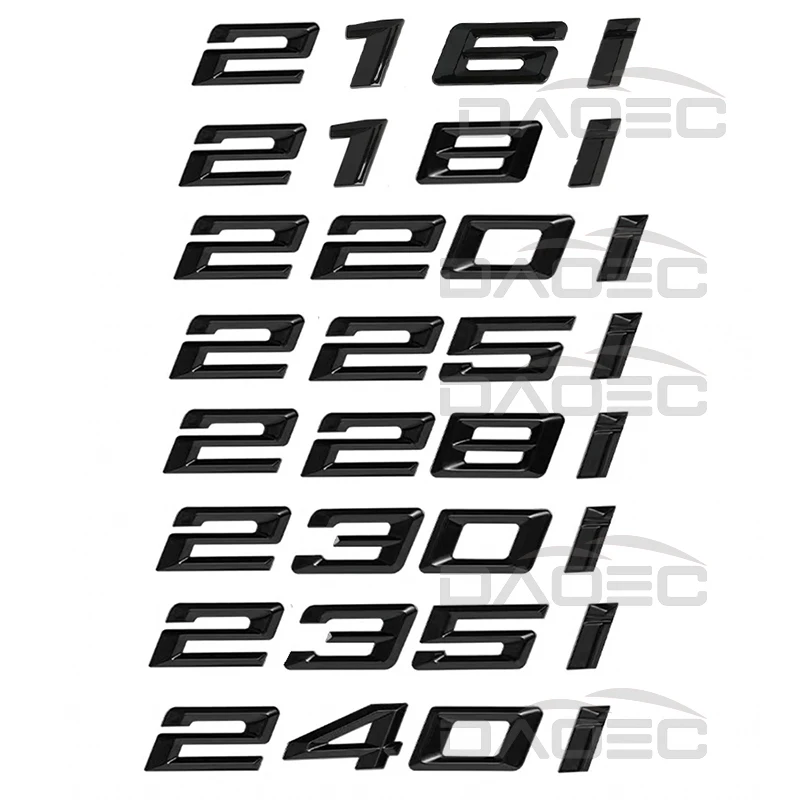 

Наклейка-эмблема с хромированными буквами из ABS-пластика для багажника автомобиля BMW 2 серии 216i 218i 220i 225i 228i 230i 235i 240i F22 F23 F45 F46