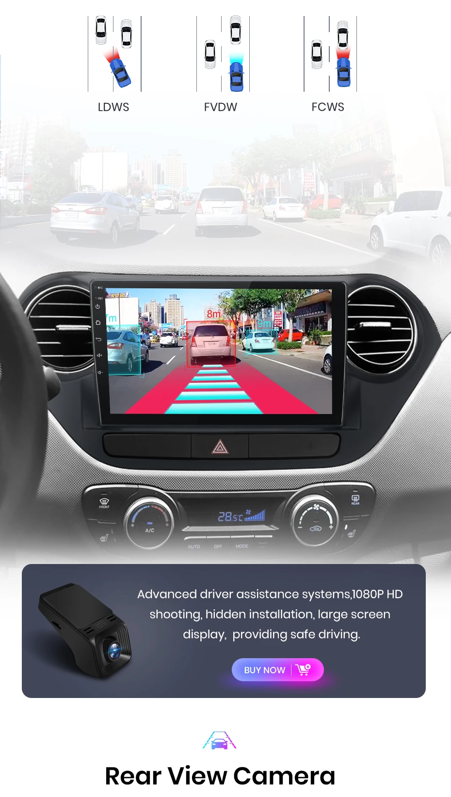 Junsun carplay android auto autoradio für hyundai grand i10 2014 2011-2015 gps intelligente systeme tereo multimedia autoradio – Detail 14