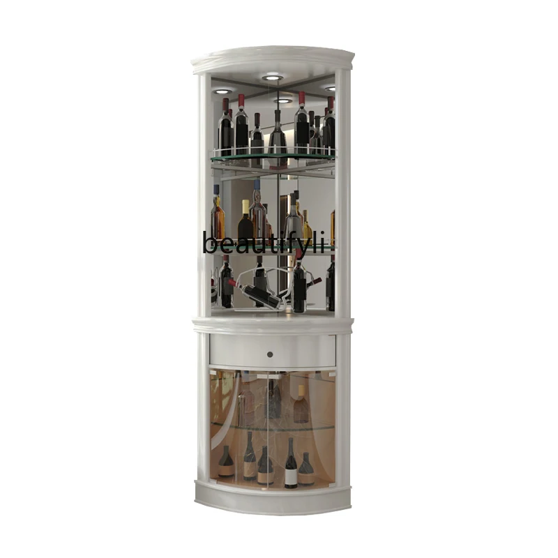 

Corner Fashion Triangle Wine Cabinet Wine Decoration Boutique Display Locker