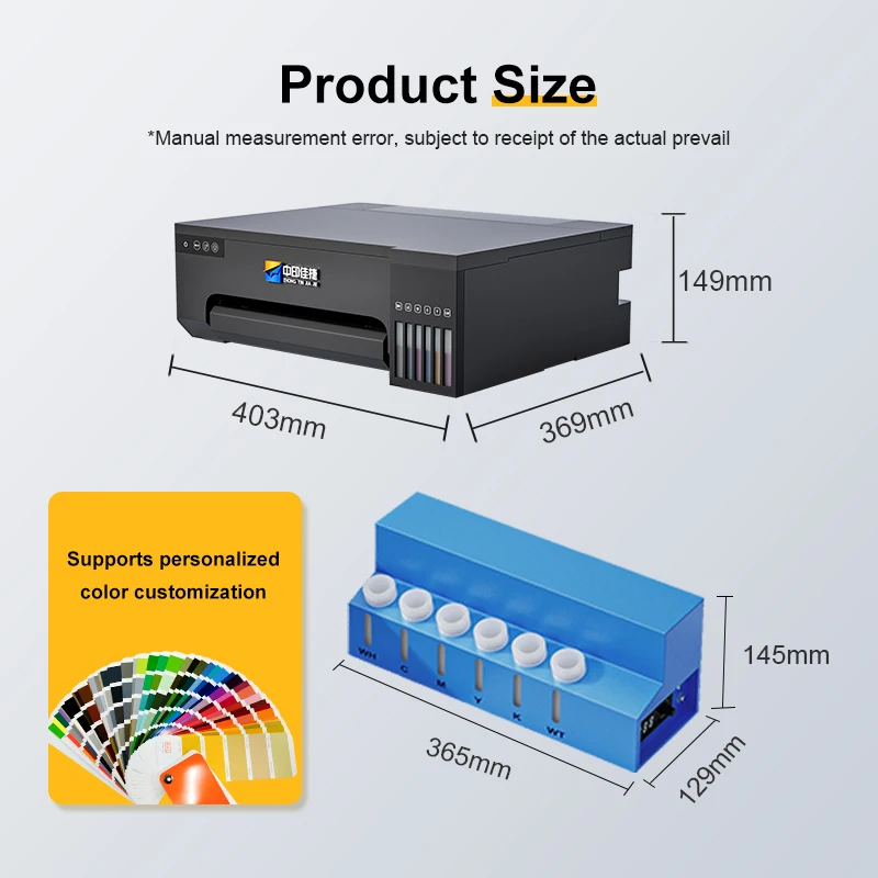 A4 L8050 DTF Printer Direct To Film Transfer Machine T Shirt Printing Machine for Home Use Beginners Small Business Budget