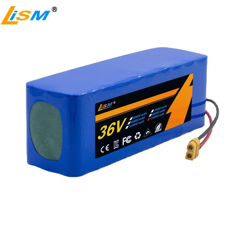 36V 110000mAh 10S3P Lithium Battery 36v 18650 Electric Scooter Battery Pack Electric Scooter 36v Battery Scooter