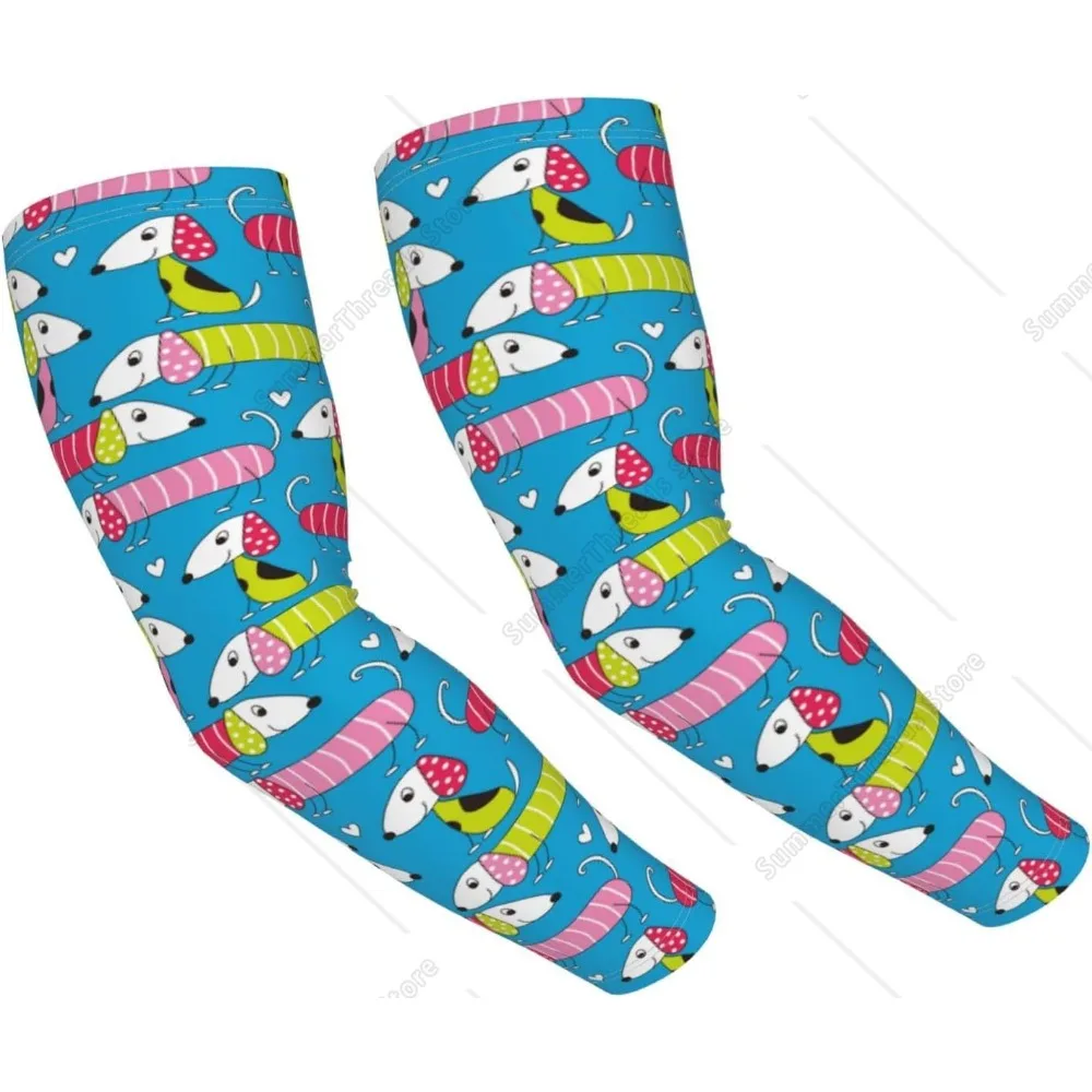 

Cooling Arm Sleeves for Men Women Uv Protection - Cool Dachshund Dog Puppy Tattoo Sleeves To Cover Arms