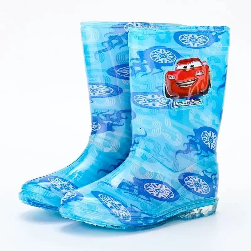 Disney Cartoon Kids frozen cars Mickey Mouse Boots Student Rain Boots Children\'s Fashion Children Casual Shoes EU SIZE 26-38