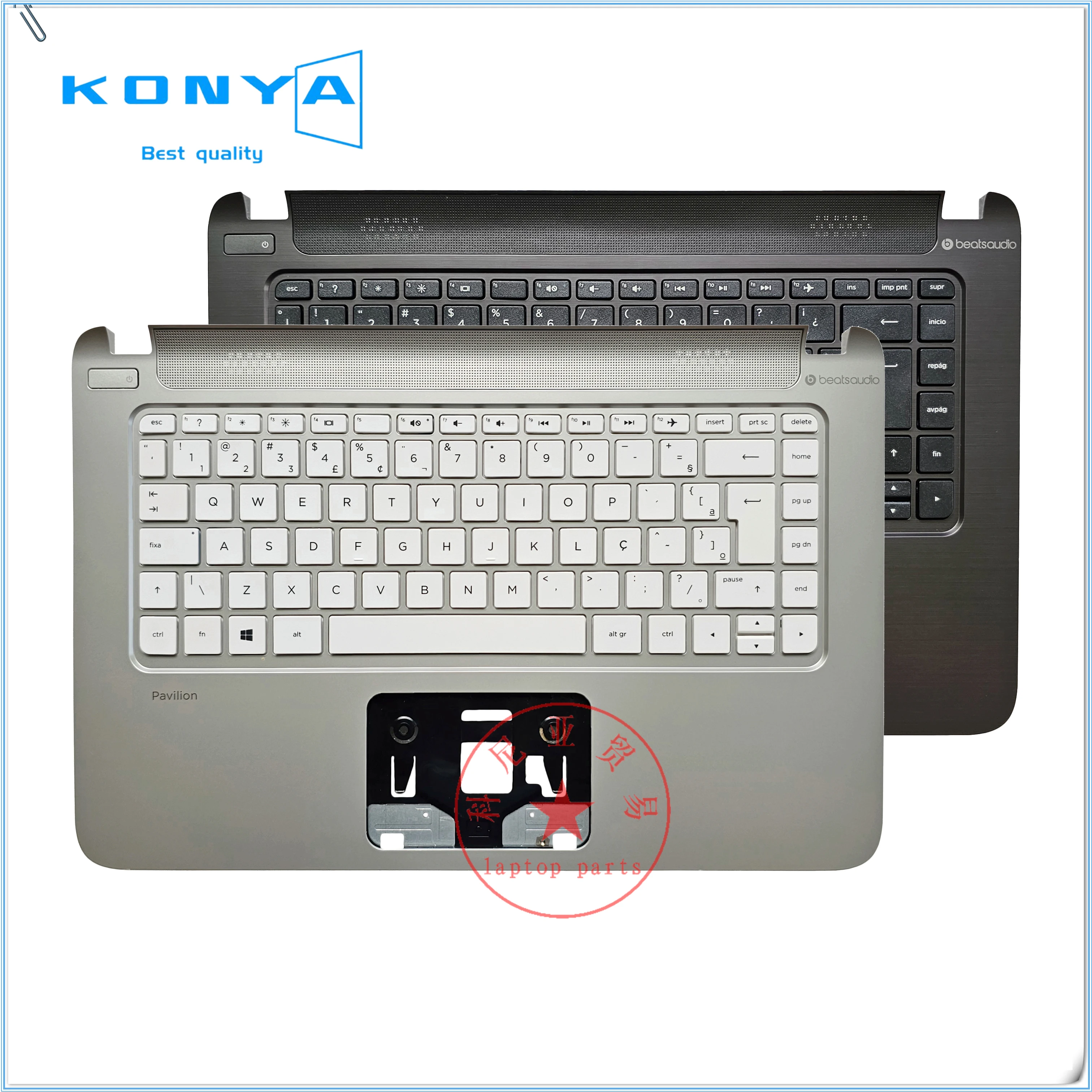 New Original For HP Pavilion 14-V 14z-v000 TPN-Q139 Series Laptop Palmrest Upper Case Cover With Keyboard 767263-161 767264-201