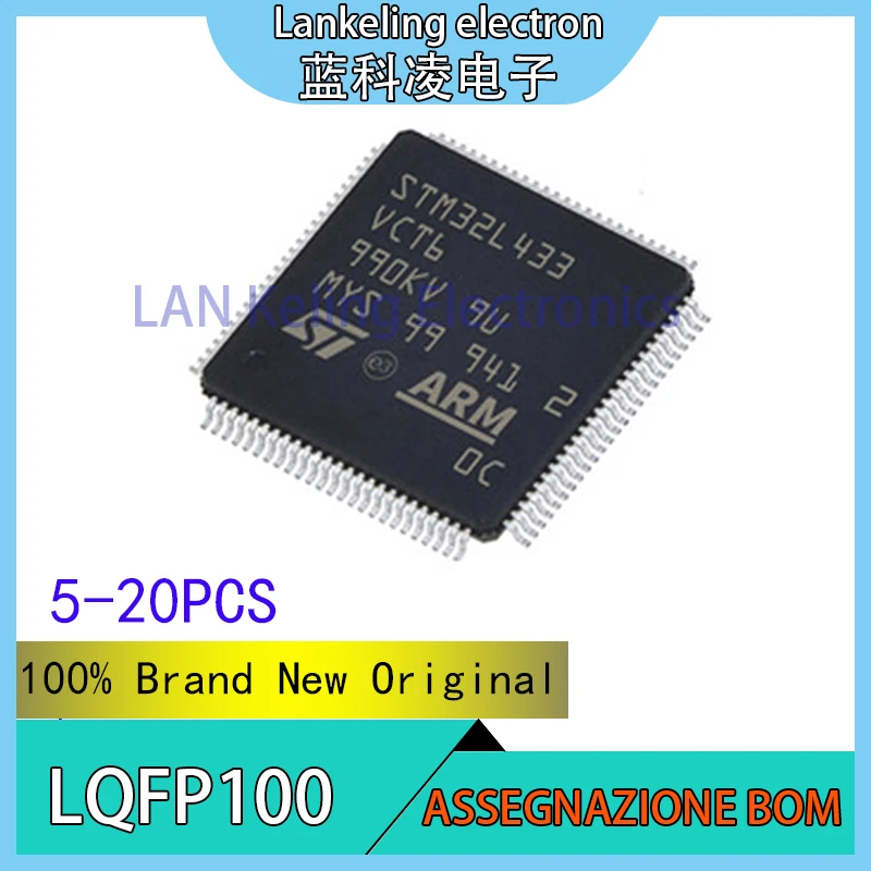 (5-20piece)STM32L433VCT6 STM STM32L STM32L433 STM32L433VC STM32L433VCT 100% Brand New Original MCU LQPF-100 Chip