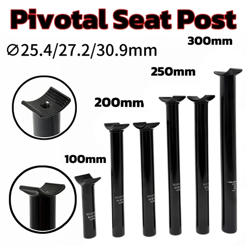Aleación ajustable 30,9 25,4 27,2 100/200/250/300mm suspensión BMX asiento pivotante tija de sillín escalada callejera y tubo de asiento de conducción de suciedad