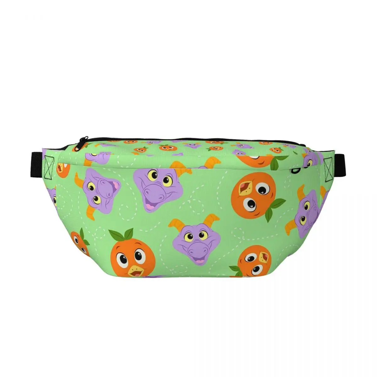

Сумка-бананка через плечо Festival Fresh - Figment And Orange Bird (зеленая) для мужчин и женщин, регулируемая поясная сумка, сумка для денег и телефона, нагрудная сумка