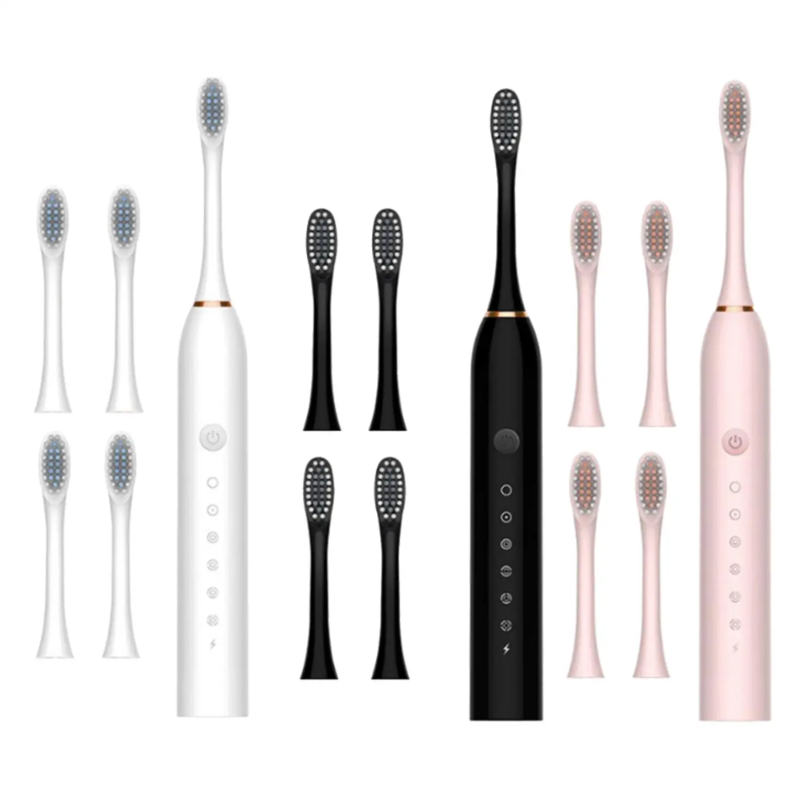 Electric Toothbrush 4 Heads IPX7 Waterproof Automatic Toothbrush