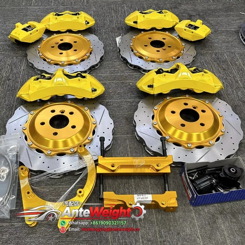 Yellow Front 6-Pot Aluminum Brake Caliper Kit for Infiniti QX50/QX56/QX70/FX35/G35/FX37/FX45/G37-OEM Tested