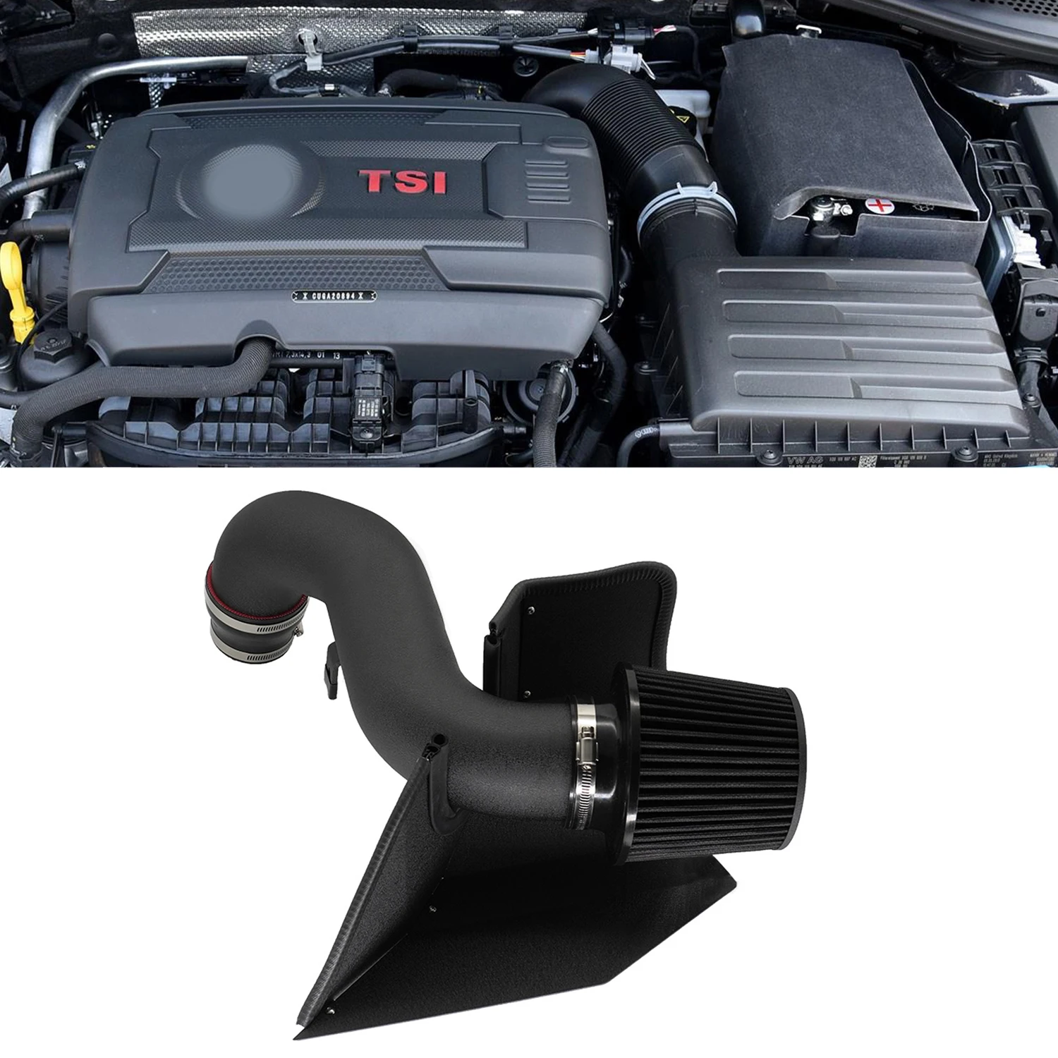 Cold Air Intake Pipe Kit EA888 Gen3 1.8 2.0 TSI Gas Engine for Seat Ateca Cupra Leon MK3 Skoda Karoq Octavia RS Superb