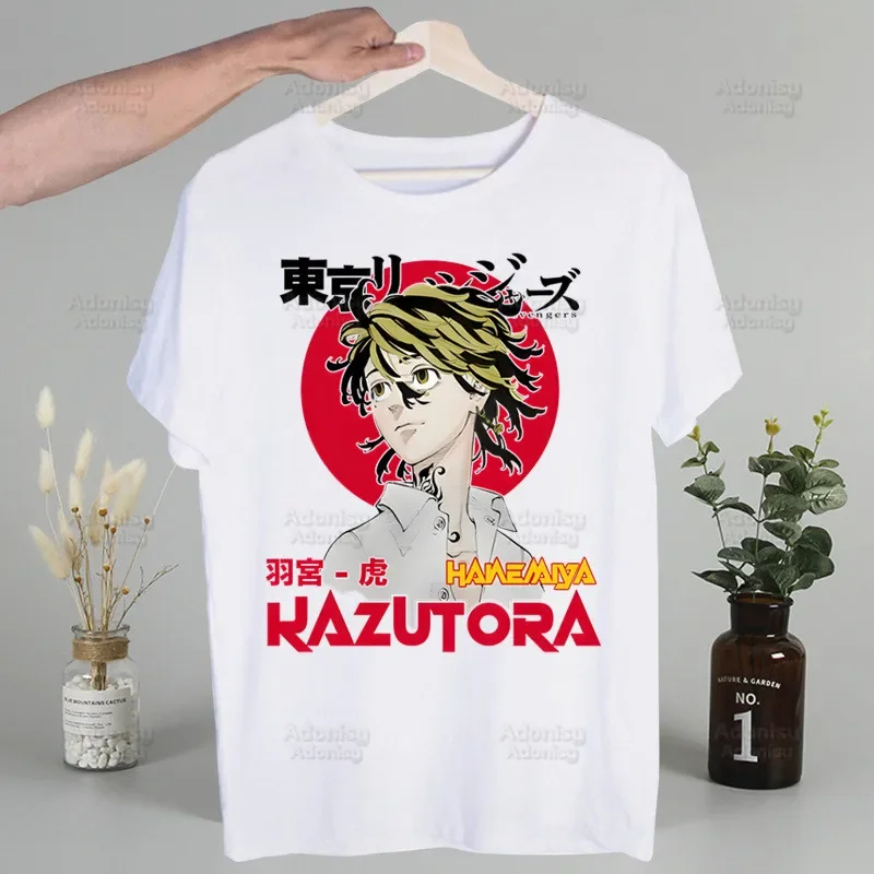 تي شيرت بتصميم رسوم كرتونية من Tokyo ، تي شيرت Manjiro Takemichi ، قمصان أنيمي يابانية ، أكمام قصيرة ، صيف #4