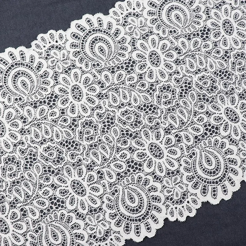 3 Meters White Elastic Lace Trim For Underwear Stretch Lace Fabric DIY Crafts Garments Sewing Suppies  Accessories