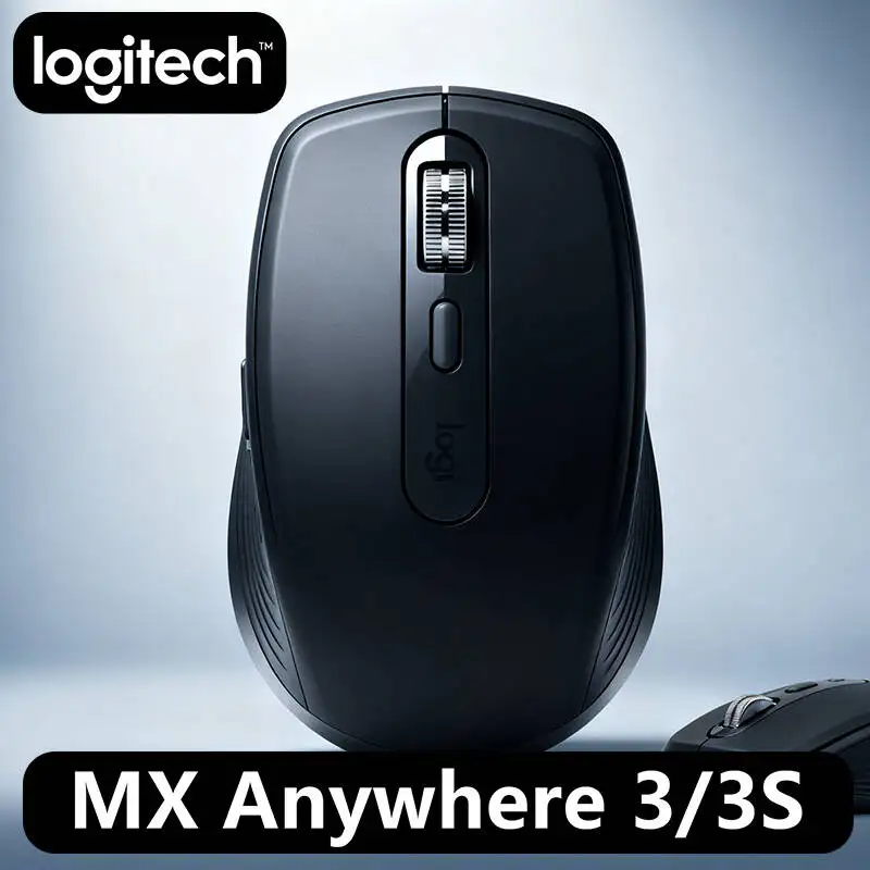 

Logitech MX Anywhere 3S Wireless Mouse, 8000 DPI Darkfield, MagSpeed, USB-C Charge, Logi Bolt, 3-Device