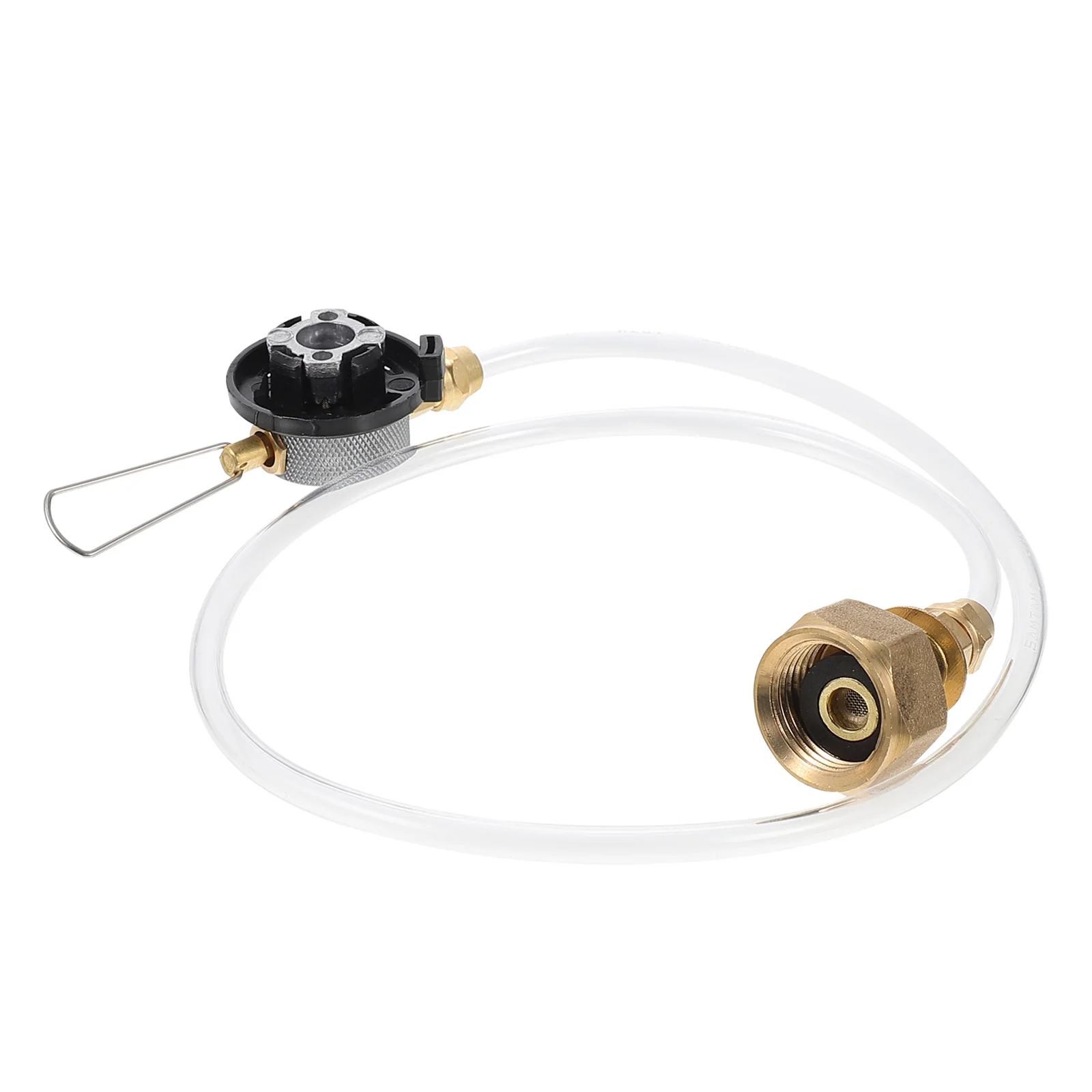 

Gas Burner Valve Intake Adapter Nozzle Rv Inflation-valve Outdoor Camping Stove Accessory Durable PU Tube Metal Material