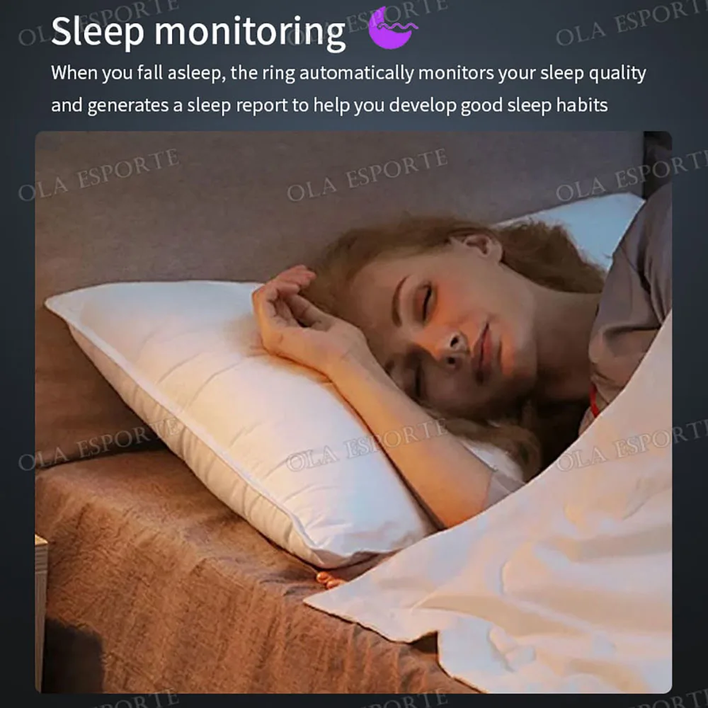 Anillo inteligente, resistente al agua IP68, monitoreo del sueño, múltiples modos deportivos, podómetro, material de acero inoxidable, unisex