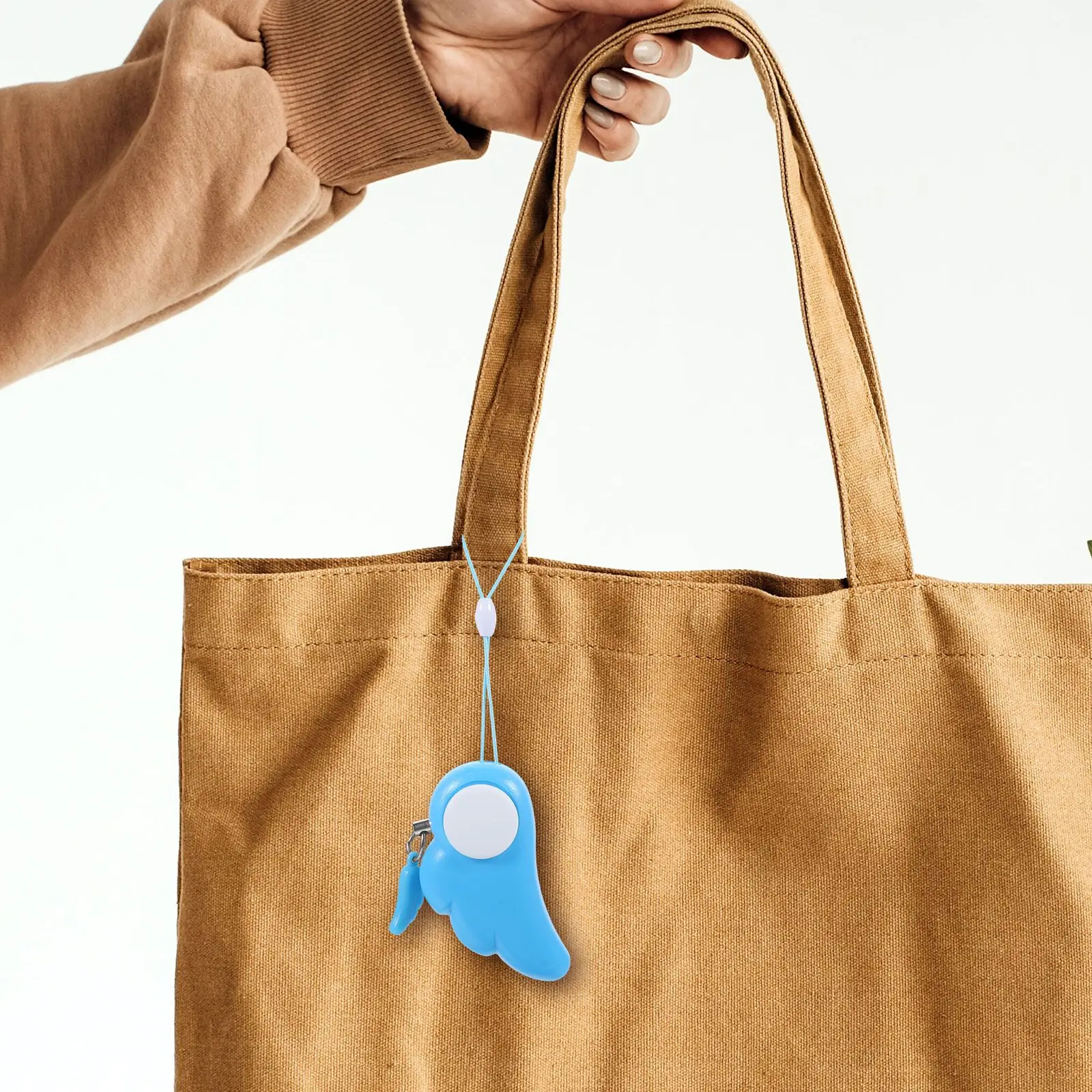 Personal Alarm 130DB Blue Portable Keychain for Women Girls Lightweight Compact Outdoor Use Personal Alarm