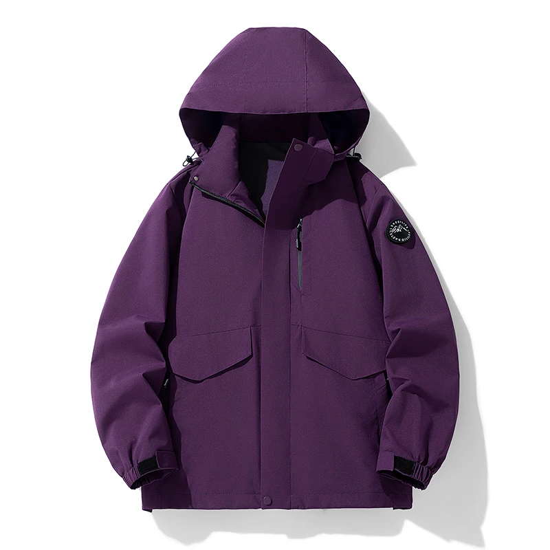 

2024 new men's and women's single flush outdoor windproof brand hiking suit, spring and autumn multi color selection jacket jack