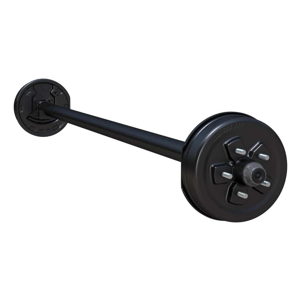 

Round Straight Trailer Axles Drum Braked Trailer Axle with Hydraulic Brake Axles for caravan Trailer