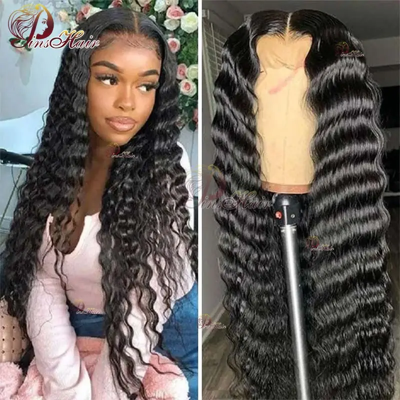

Loose Deep 13X6 HD Transparent Lace Front Human Hair Wigs 13x4 Lace Frontal Wig Pre Plucked For Women Deep Wave Lace Closure Wig