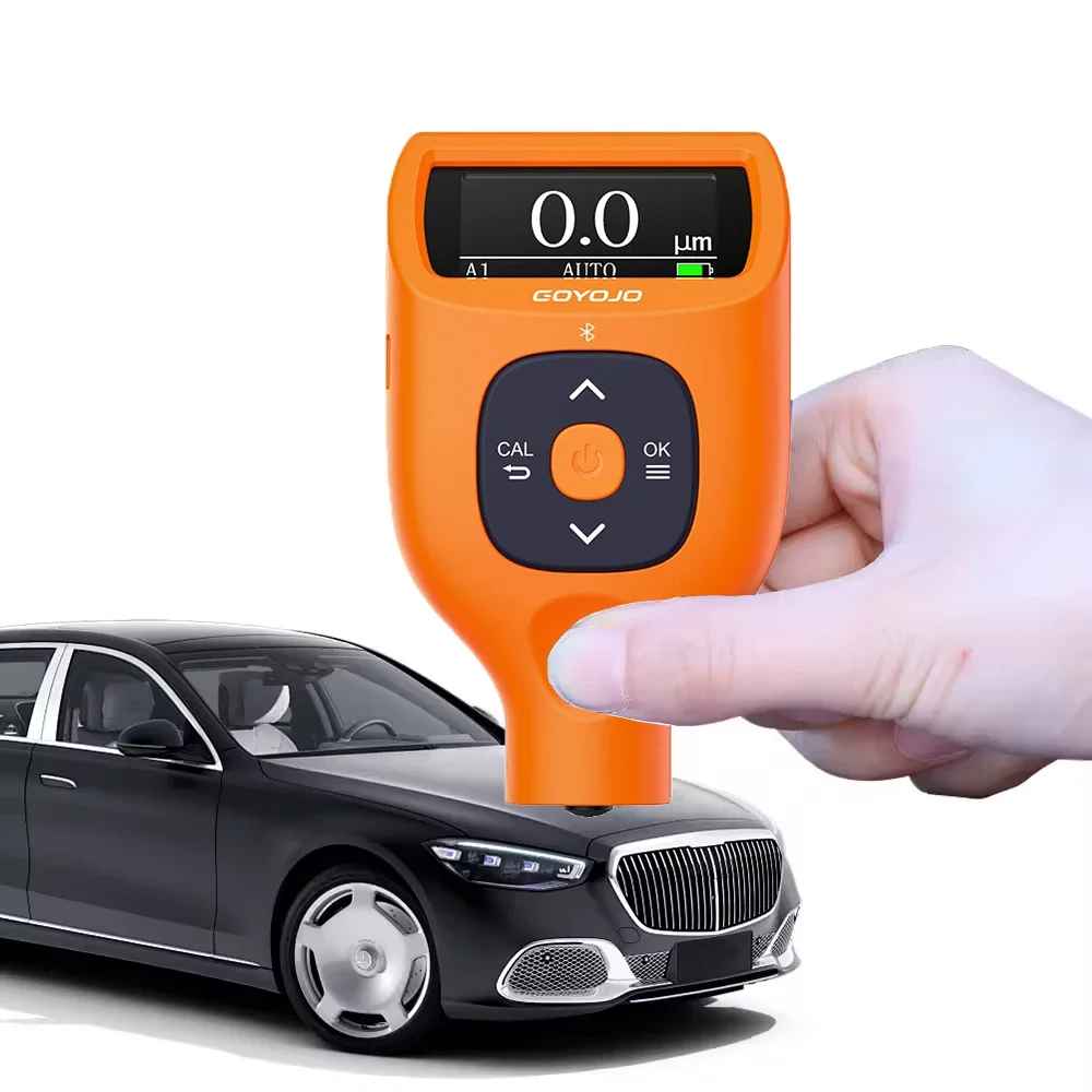 Coating Thickness Gauges, Paint Depth Gauge Meter with Backlight LCD Display for Car Automotive, Limit Alarm, Software Analysis