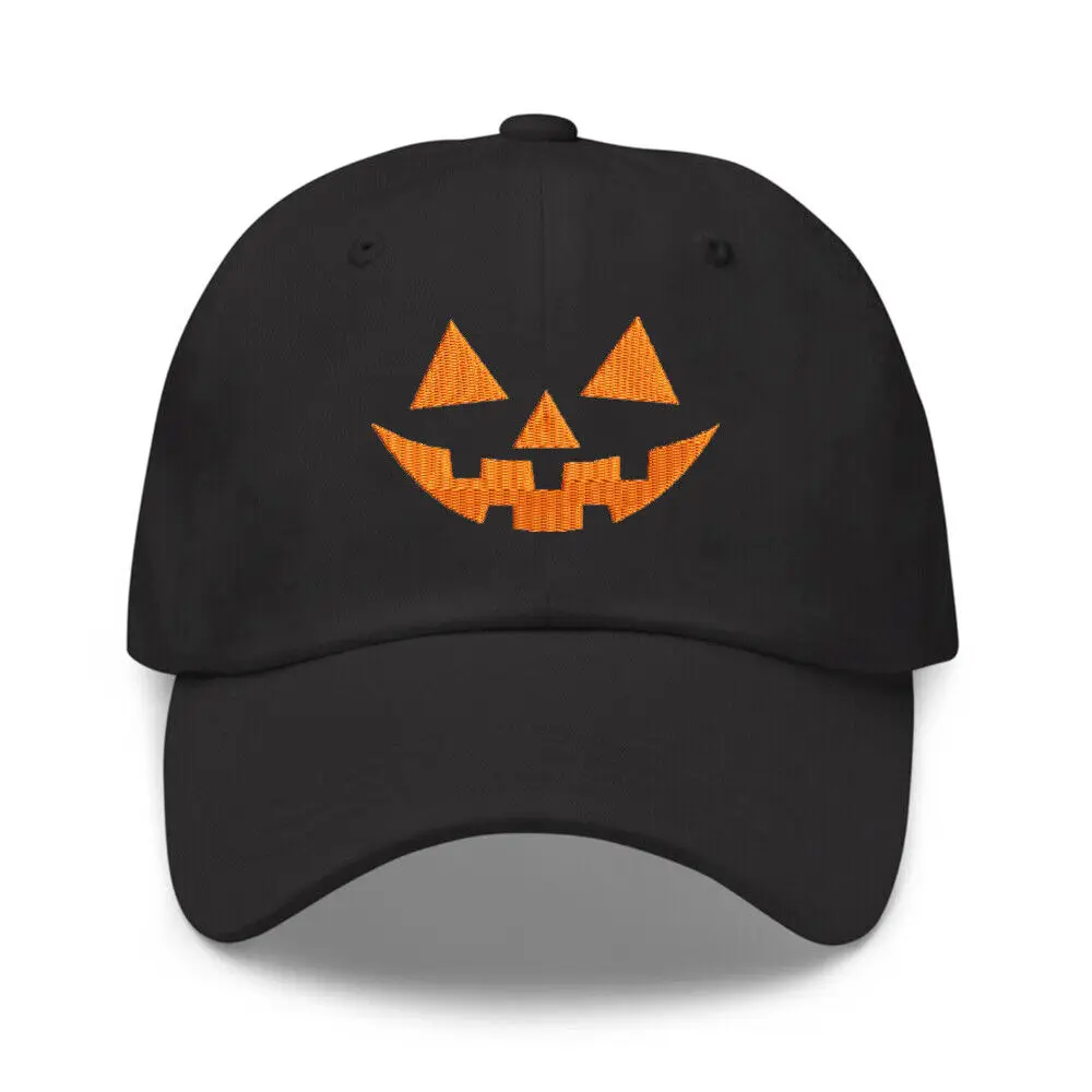 

Halloween pumpkin face cotton baseball cap, pumpkin cap hat