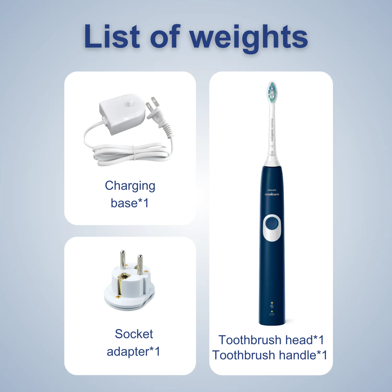 Philips Sonicare Electric Toothbrush Series 4100 HX6811, BrushSync Feature, Wet and dry Use, 1 Toothbrush Head, Plaque Removal