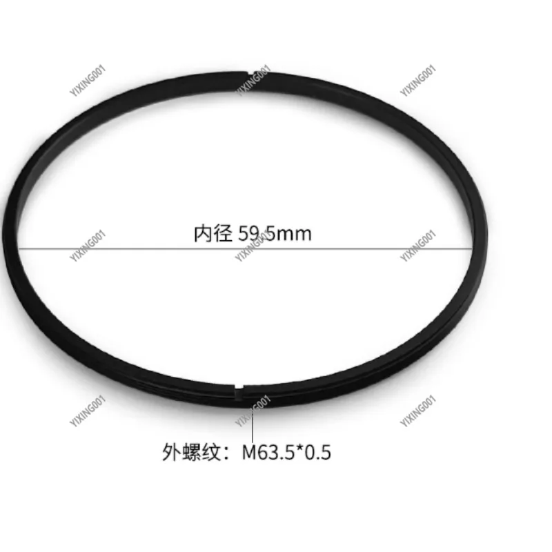 Aluminum Black Threaded Retaining Ring - Optical Lens Fixing Ring SM Collar, Lab Equipment Lens Sleeve Pressure Ring