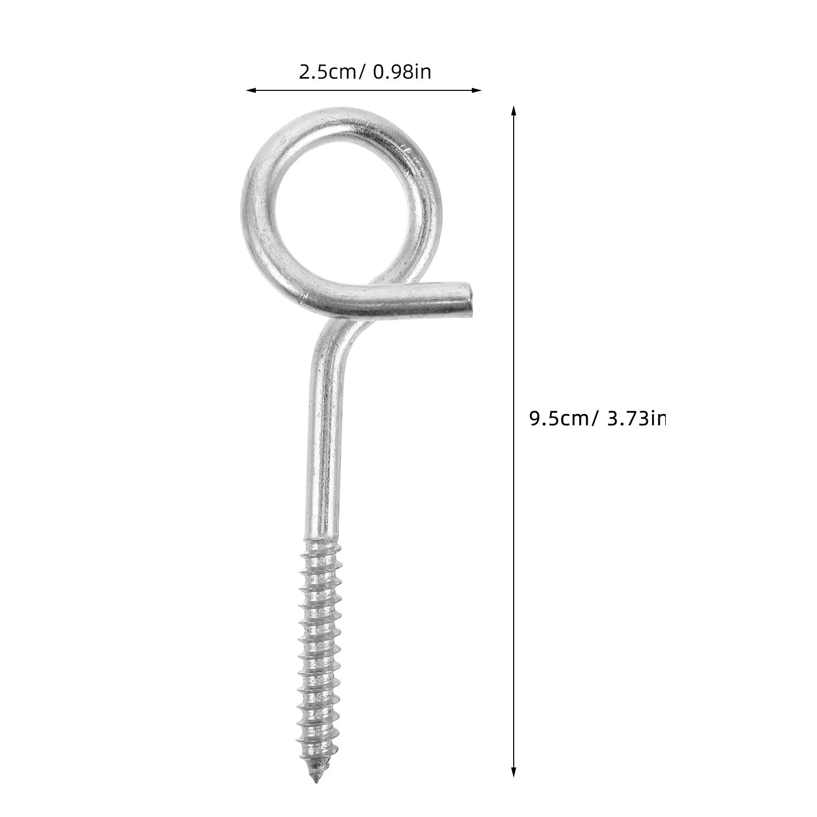 2Pcs Metal Eye Hooks for Swing Chairs Heavy Duty Stainless Steel Screw Eyes Ceiling Wood Beam Mounting Outdoor Indoor Hanging