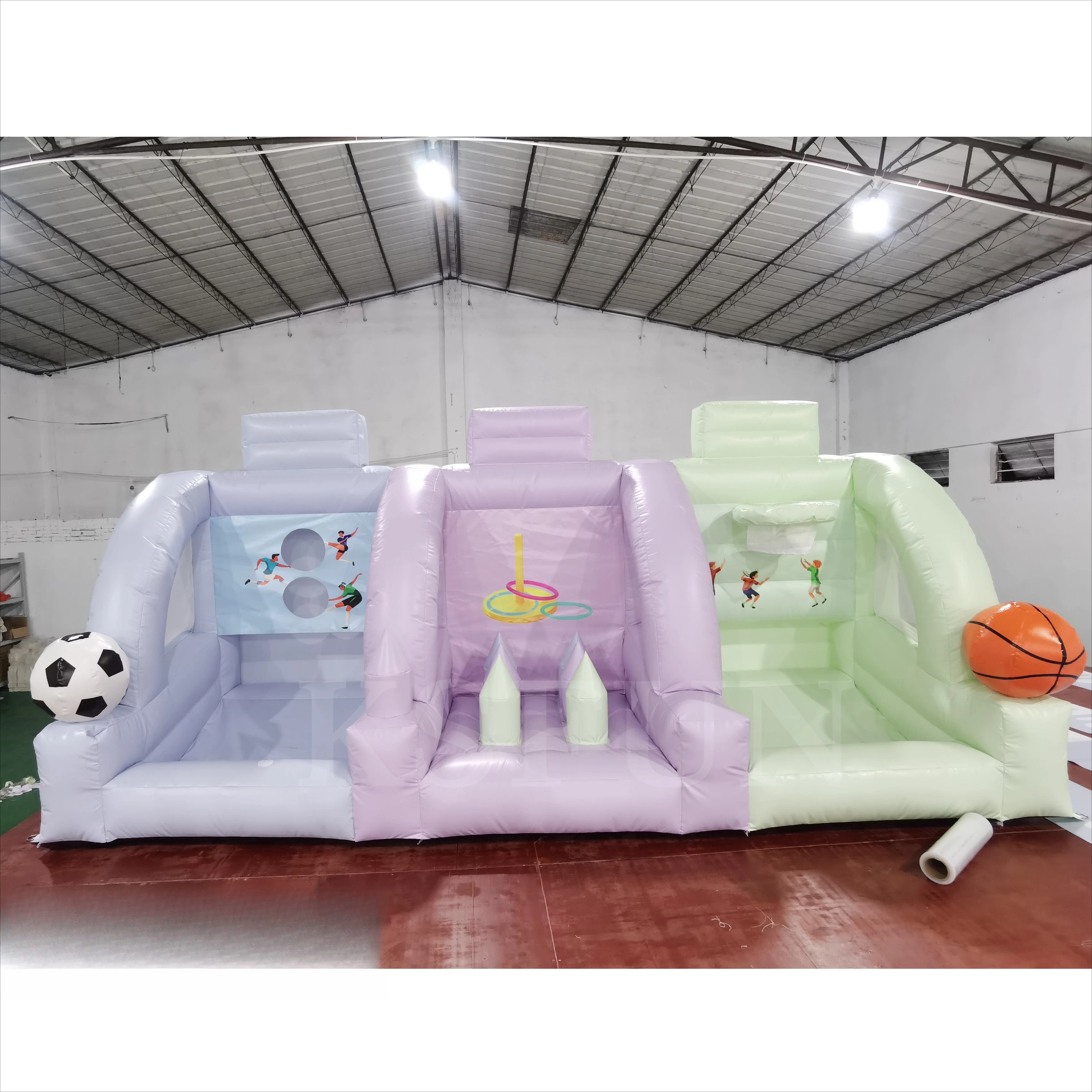 outdoor inflatable carnival games, inflatable ball games, inflatable sports games, suitable for children and adults