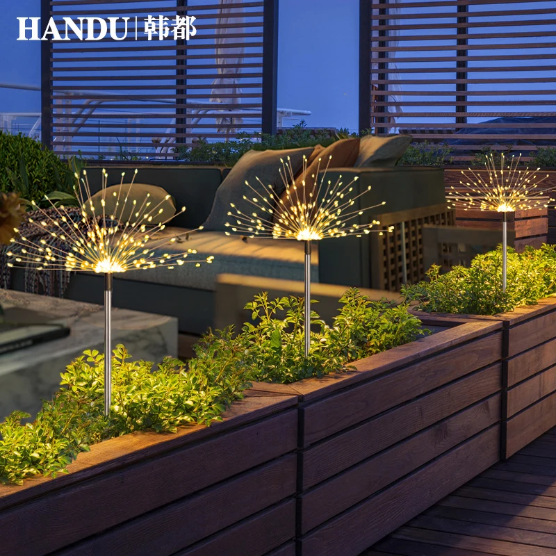 

Solar fireworks outdoor waterproof garden light villa garden lawn terrace landscape decorative light
