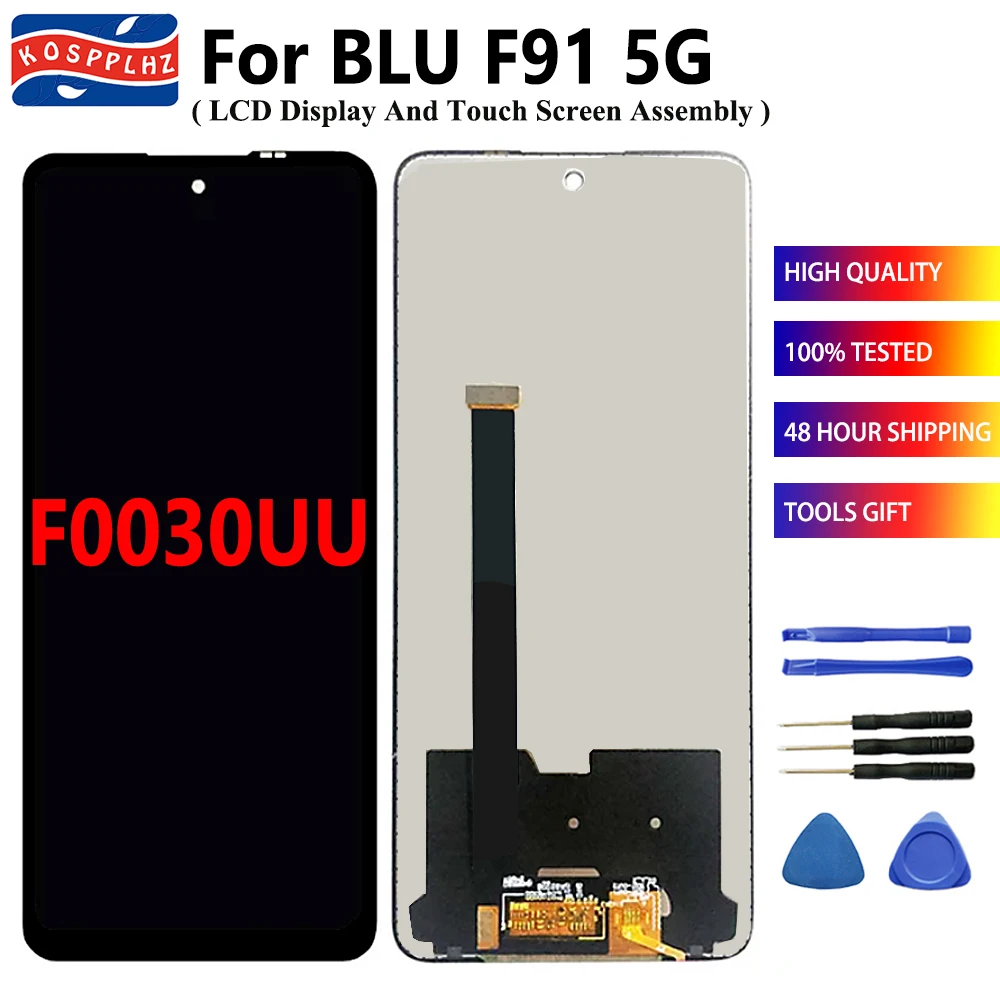 100% Tested For BLU F91 5G LCD Display Screen Front Glass Touch Panel Replacement For BLU F0030UU LCD Screen + Glue