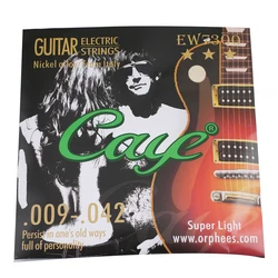 High Quality Orphee Caye EW Electric Guitar Strings Hexagonal Cores Stainless Steel Wire Available in 3 Gauges