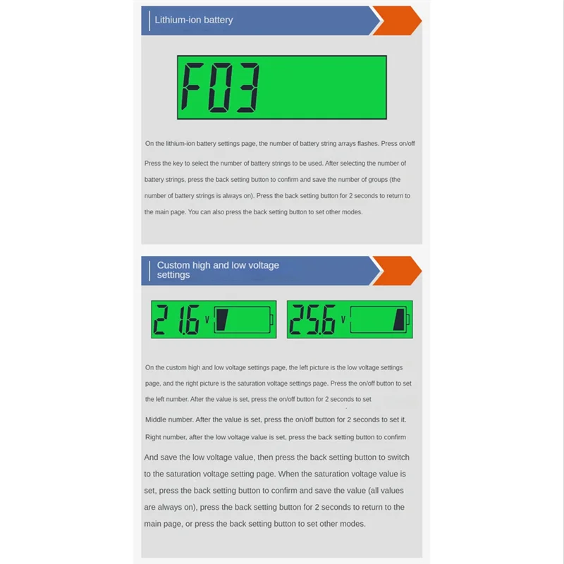 Indicatore di capacità della batteria al litio acido AEF3-Lead Tester di tensione voltmetro digitale per auto DC8-30V Schermo nero, bianco
