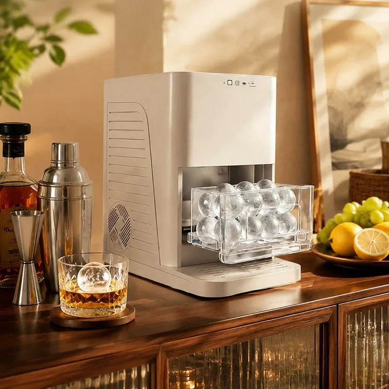 YH1509 Spherical Ice Maker, 15KG/24H Ice Cube Maker, Ice Maker Specifically Designed for Whiskey Bars