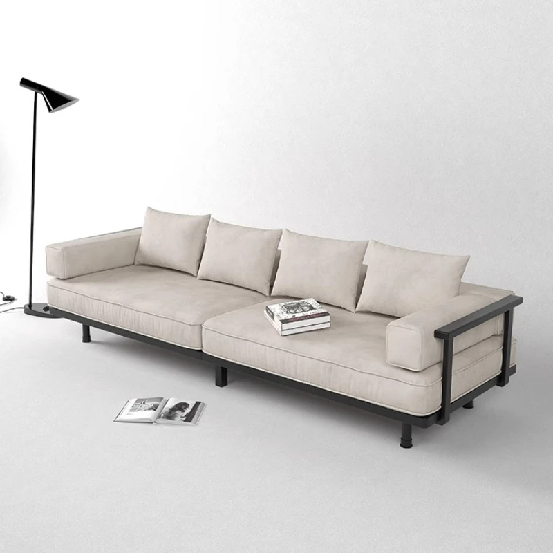 

Minimalist Cream Living Room Sofas Lazy Couch Recliner Modern Living Room Sofas Lounge Loveseat Muebles Postmodern Furniture
