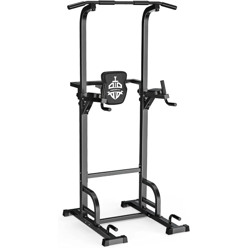 Power Tower Pull Up Dip Station Assistive Trainer Multi-Function Home Gym Strength Training Fitness Equipment 440LBS