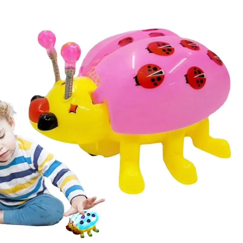 

Electric Kids Musical Crawling Toys Simulation Seven Star Ladybug With Cheerful Sounds Melodies Light For Enhancing Motor Skills