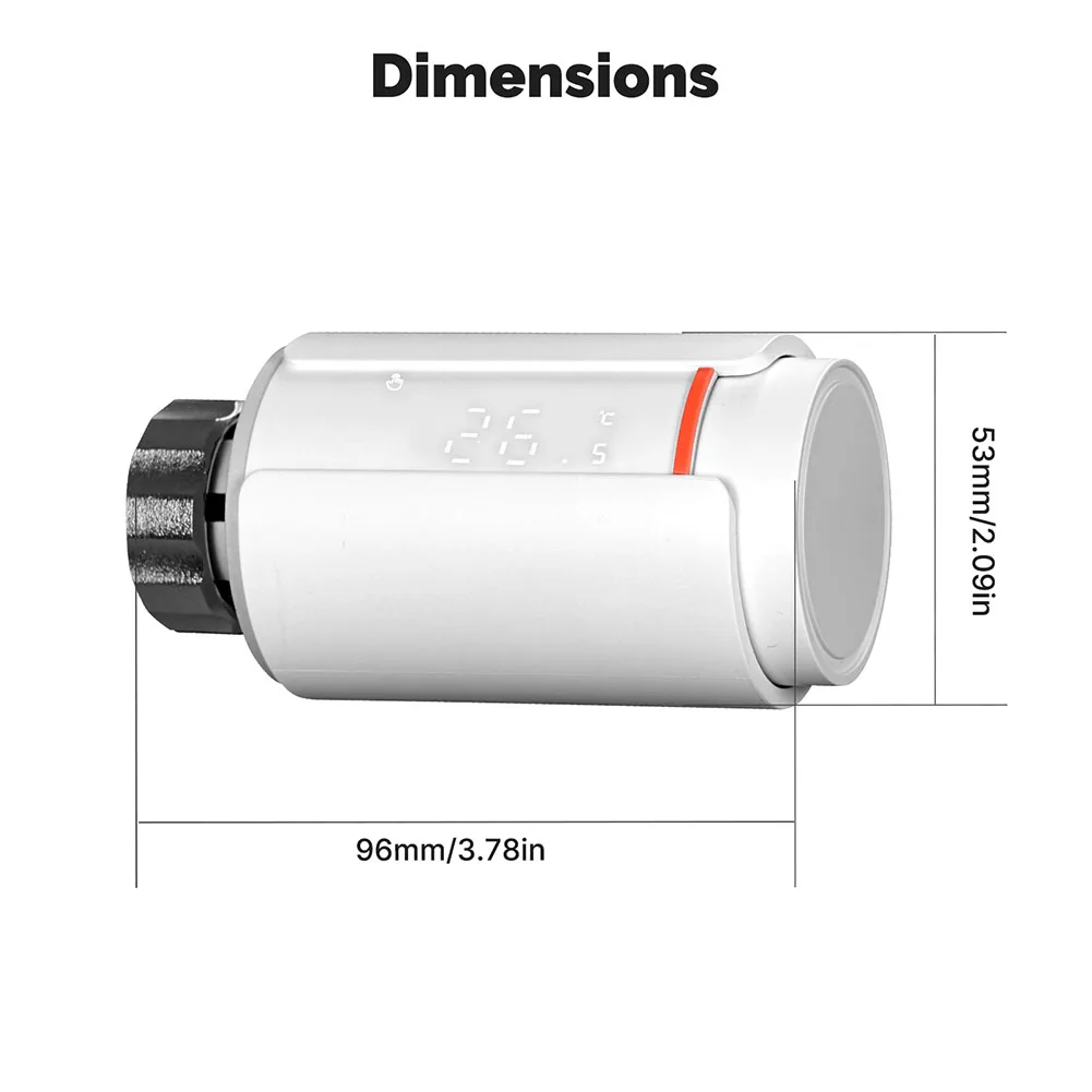 스마트 ZigBee 온도 조절 라디에이터 밸브는 앱 원격 제어 라디에이터 액추에이터 밸브 온도 조절기 라디에이터 액추에이터를 지원합니다.