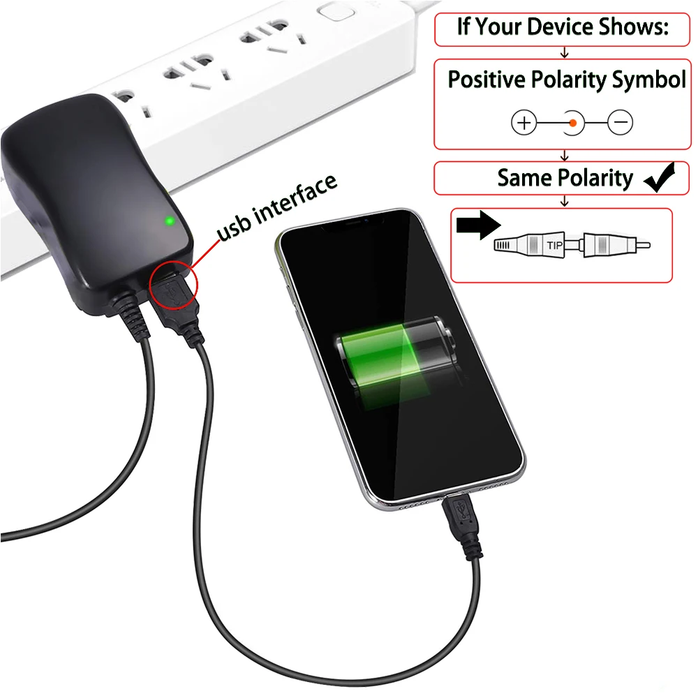 30W 9 Replacement Heads AC To DC Plug Power Adapter 3V 4.5V 5V 6V 7.5V 9V 12V 2A 2.1A Adjustable Converter For US/EU/UK/AU