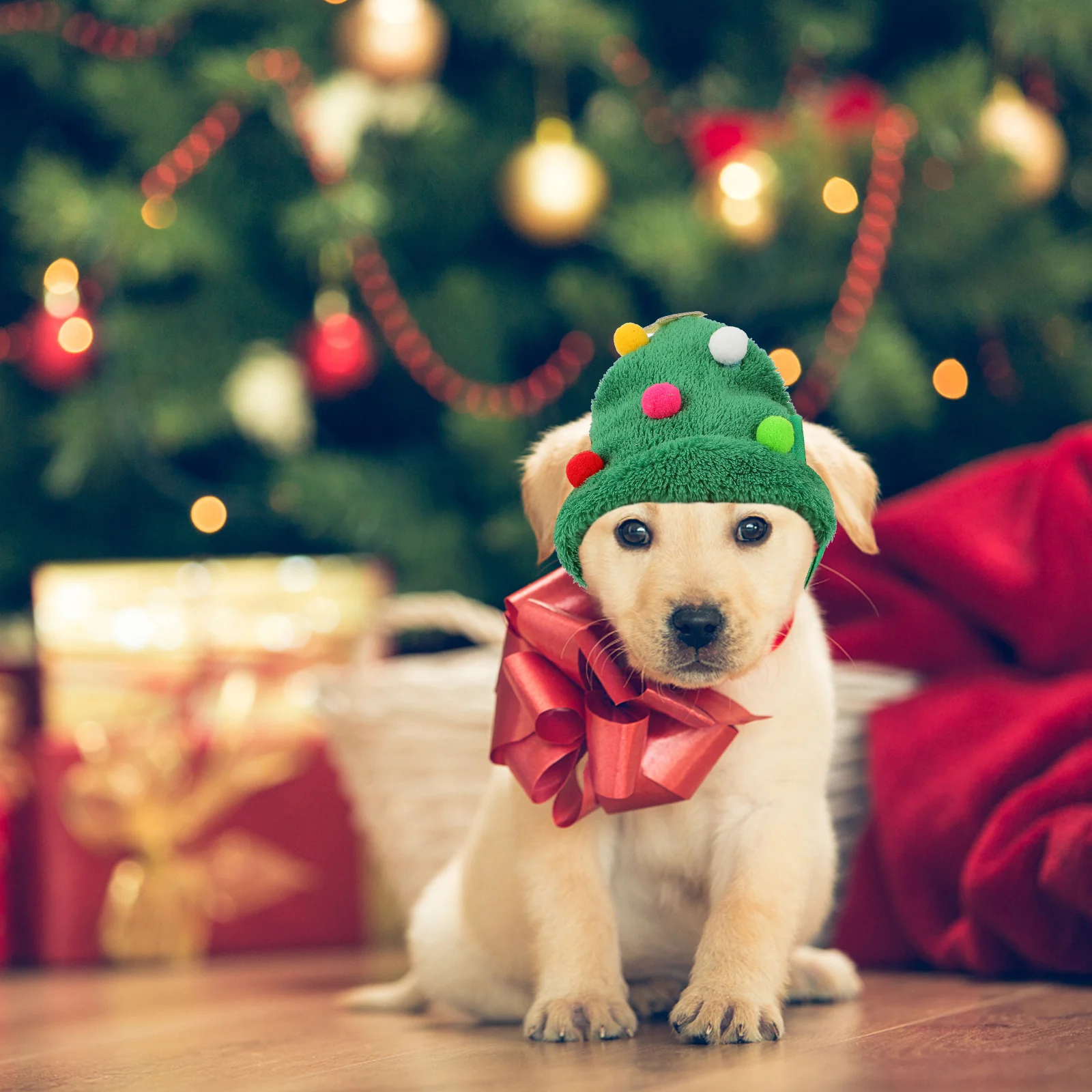 

1 pc For Decoration Dog Cat Red Xmas Costume Lightweight Party Head Decor Dog Hat Pet Head Decor Supplies Pet Outfit