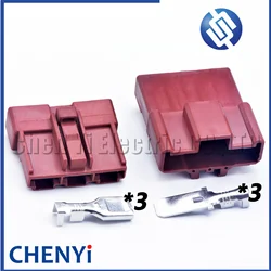 3 Pin 7.8mm HD Series Electric Auto Wire Harness Female or Male Connector Car Plug Socket 6098-0208 6098-0210 with Pin