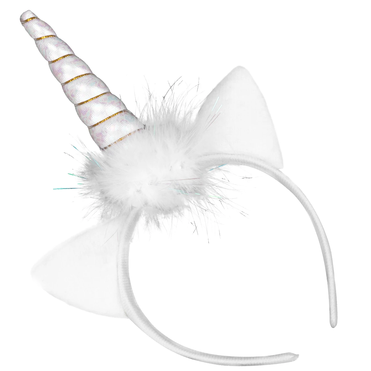 

Unicorn Headband Girls Princess Children Headdress White Luminous Hairband Glowing LED Cartoon Safe Durable 20 Hours Hair Tools