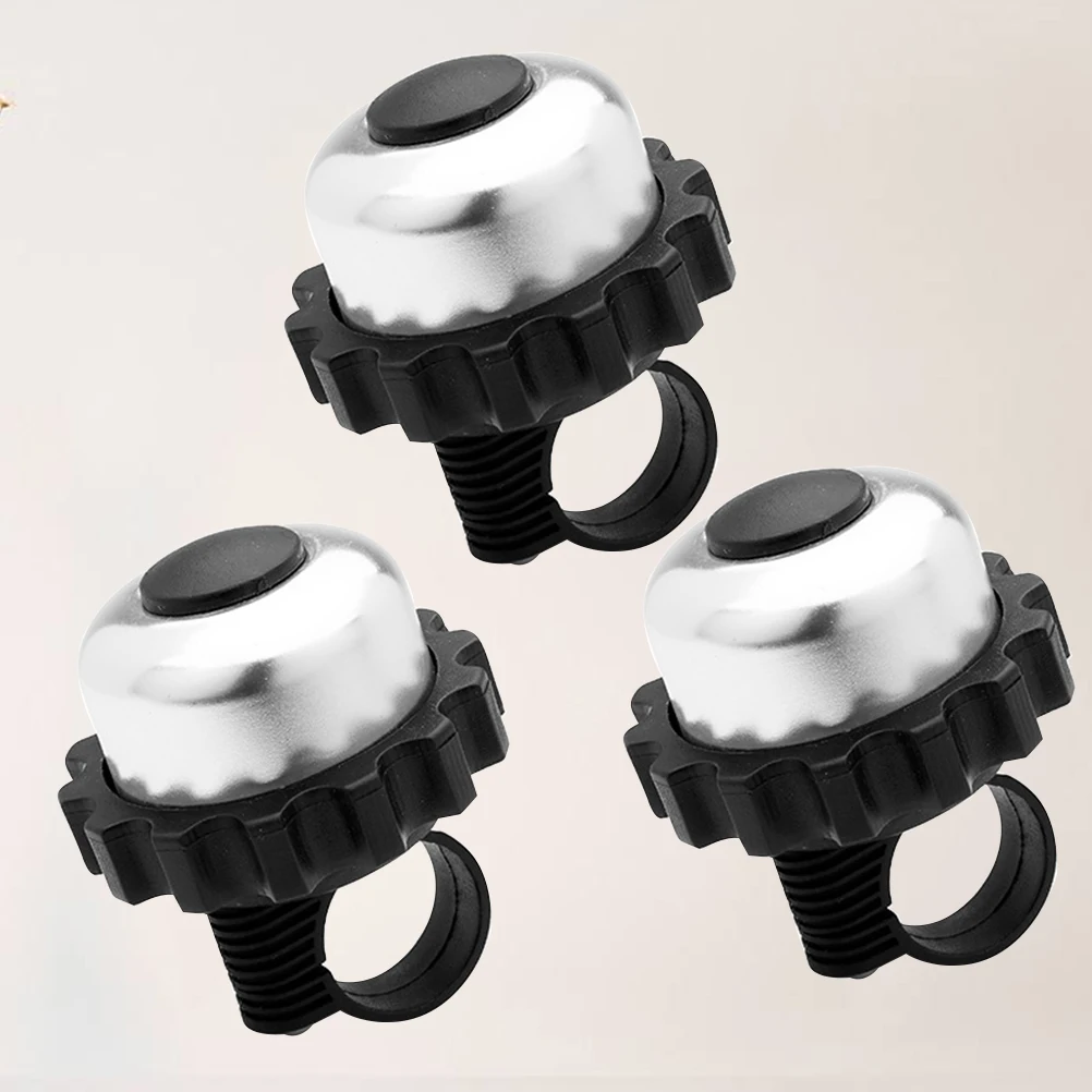 

3Pcs Rotating Cycle Bell Aluminum Alloy Loud Clear Sound Practical Bike Accessories for Mountain Road Bikes Bell