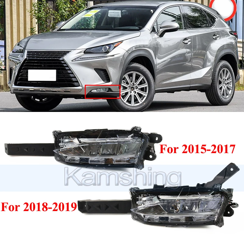 

Светодиодный противотуманный фонарь переднего бампера Kamshing для Lexus NX200T NX300 2015-2019, сигнальная лампа дальнего света, противотуманная фара, противотуманная фара
