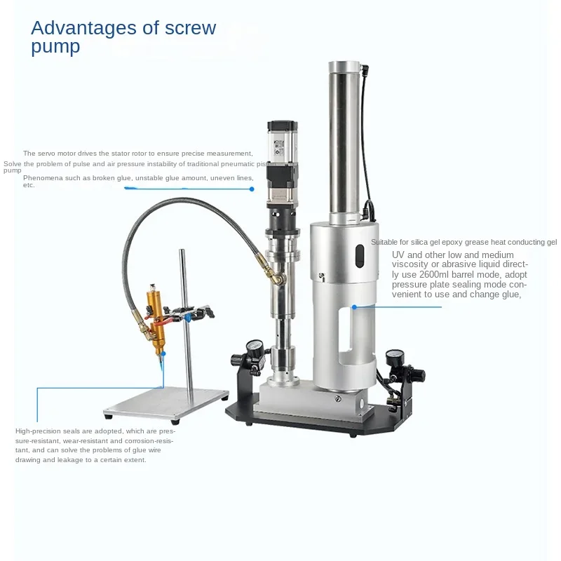 Dispensing Drum Unloader Potting Machine Screw Pressure Plate